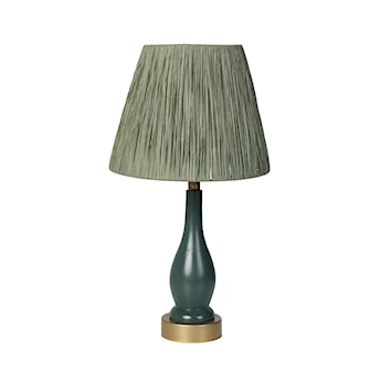 Lampa stołowa Selloon średnica 25 cm zielono/złota