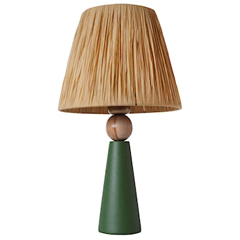 Lampa stołowa Selloon średnica 24 cm zielono/brązowa