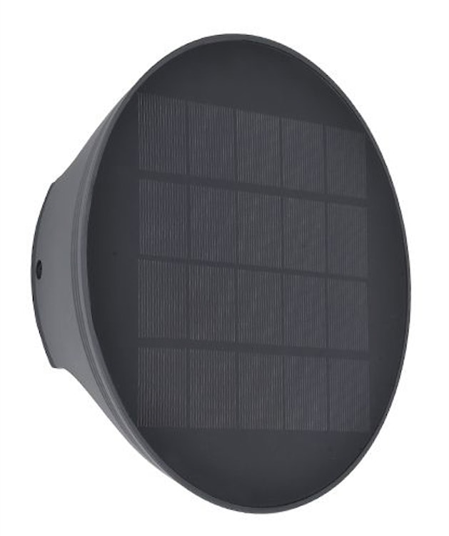 Kinkiet zewnętrzny Belka LED solarny czarny 