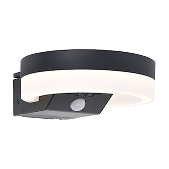 Kinkiet zewnętrzny Runda LED solarny biało-szary