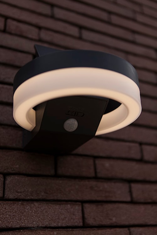 Kinkiet zewnętrzny Runda LED solarny biało-szary  - zdjęcie 4