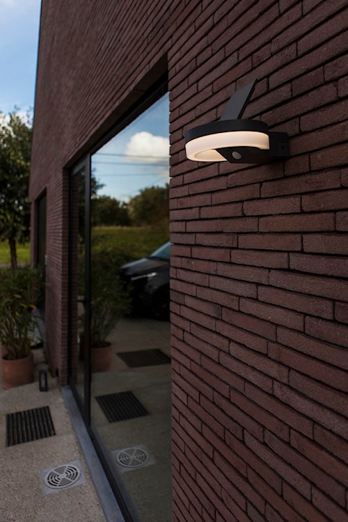 Kinkiet zewnętrzny Runda LED solarny biało-szary  - zdjęcie 5