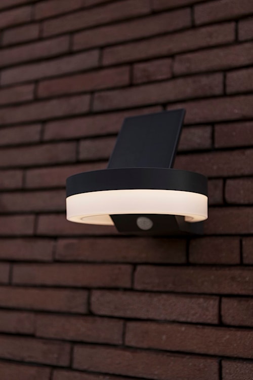 Kinkiet zewnętrzny Runda LED solarny biało-szary  - zdjęcie 6