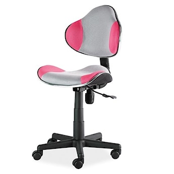 Fotel biurowy Morild szaro - różowy