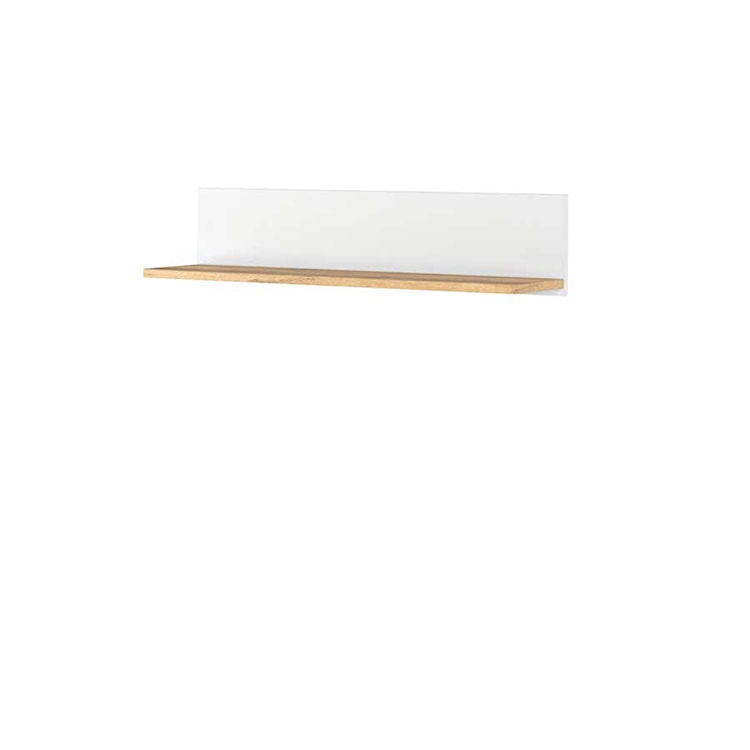 Półka ścienna Story 110 cm biała - dąb nash