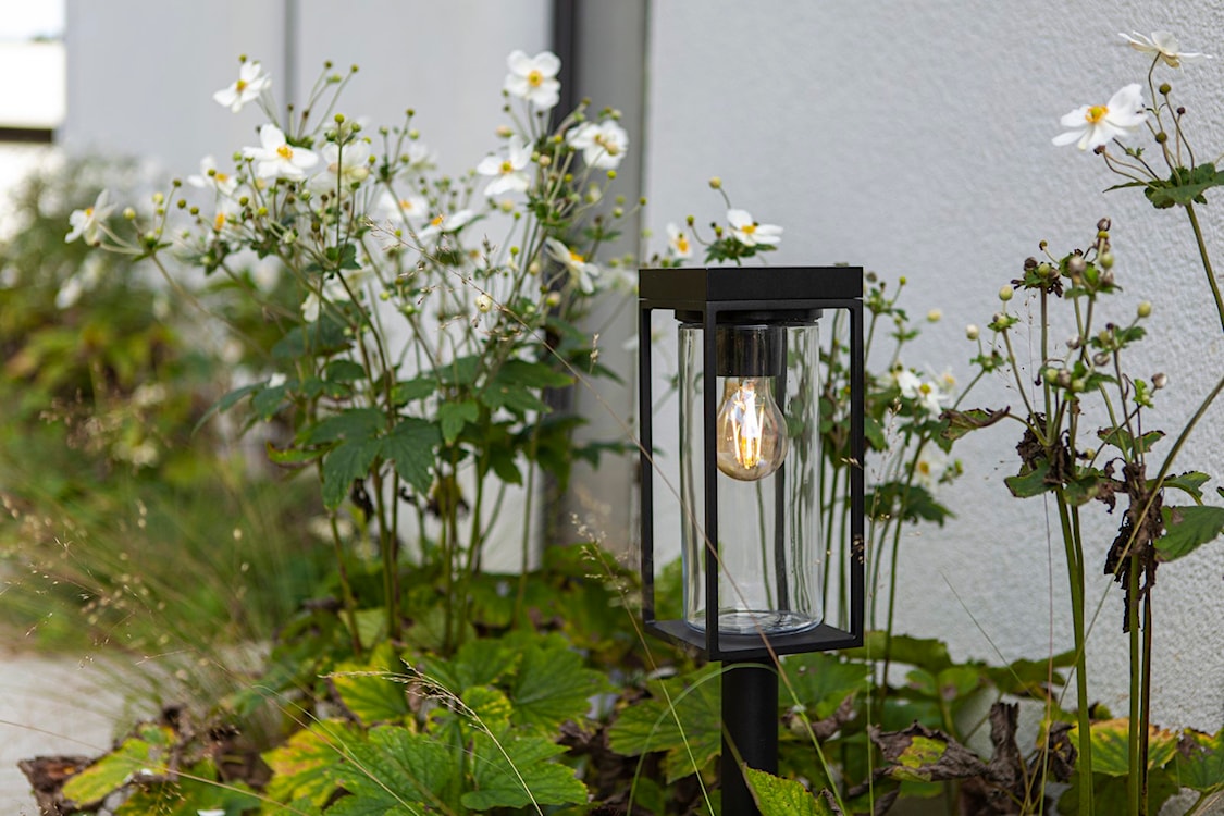 Lampa ogrodowa Flair LED solarna czarna  - zdjęcie 4