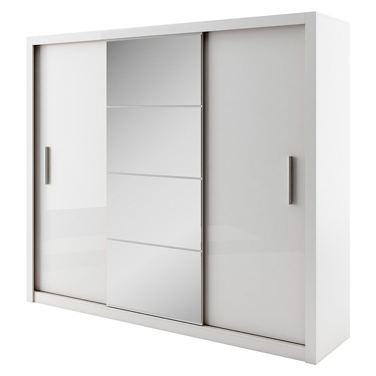 Szafa Idea 250 cm z lustrem biała