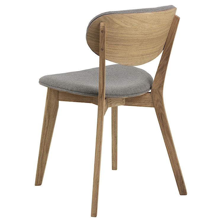 Krzesło drewniane Alitas jasnoszare  - zdjęcie 3