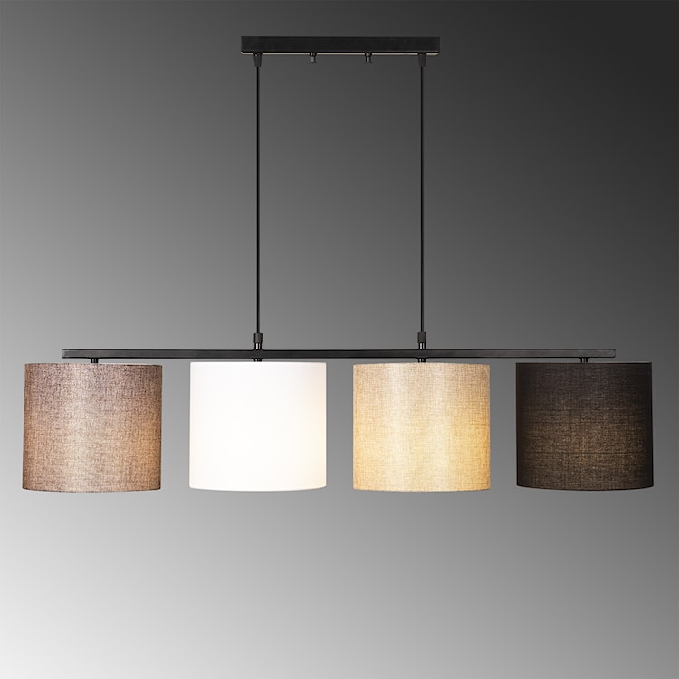 Lampa wisząca Vances x4 z abażurami  - zdjęcie 4