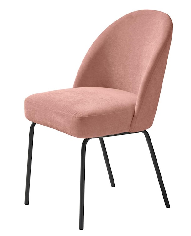 Krzesło tapicerowane Nelicials różowy szenil 