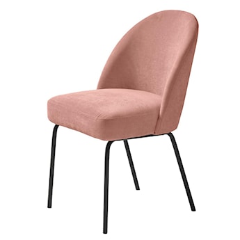 Krzesło tapicerowane Nelicials różowy szenil