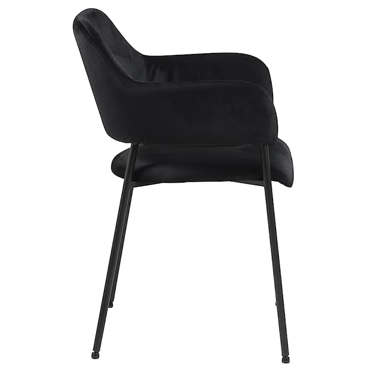 Krzesło tapicerowane Adansonia czarne  - zdjęcie 7