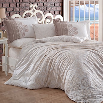 Komplet pościeli Creamy 200x220 cm z dwiema poszewkami na poduszkę 50x70 cm i z prześcieradłem beżowy