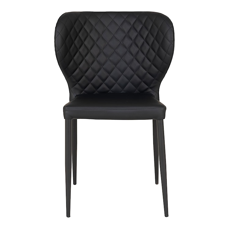 Krzesło tapicerowane Malited czarna ekoskóra  - zdjęcie 7
