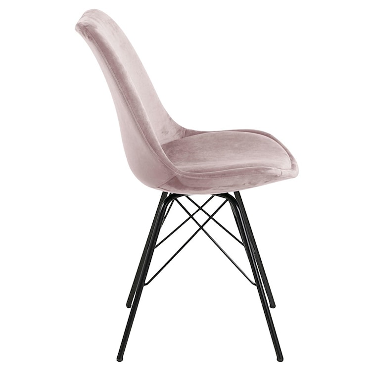 Krzesło tapicerowane Eris tapicerowane różowe  - zdjęcie 3