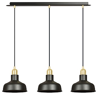 Lampa wisząca Ibere x3 72 cm czarna