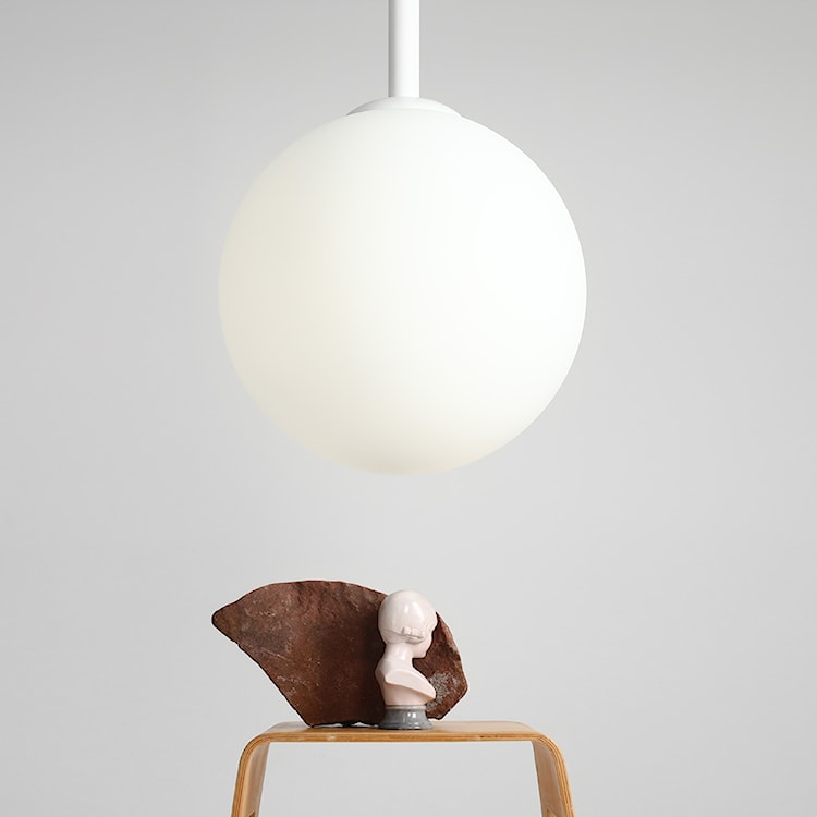 Lampa wisząca Mauric x3 średnica 50 cm biała  - zdjęcie 4