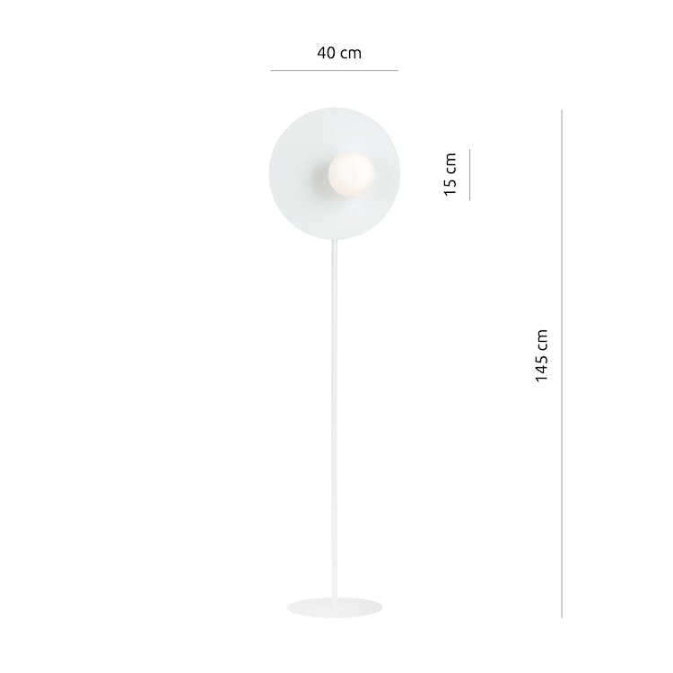 Lampa podłogowa Salvies biała  - zdjęcie 4