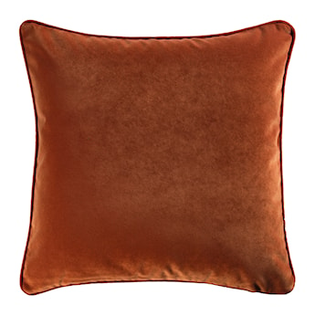 Poduszka dekoracyjna Elatus w tkaninie PET FRIENDLY 45x45 cm palona pomarańczowa