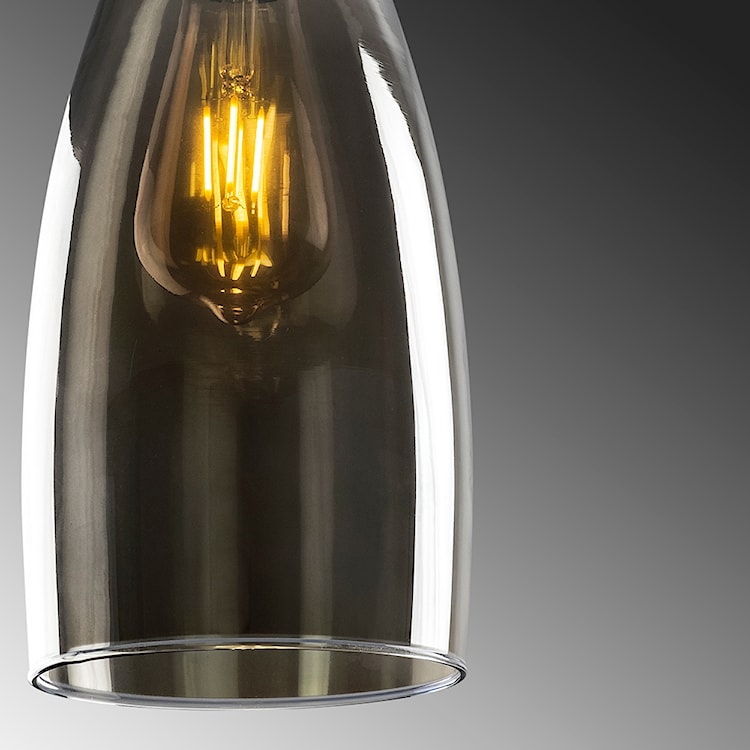Lampa sufitowa Communis średnica 13 cm ciemne szkło  - zdjęcie 6