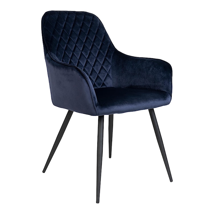 Krzesło tapicerowane Rozates niebieskie  - zdjęcie 4