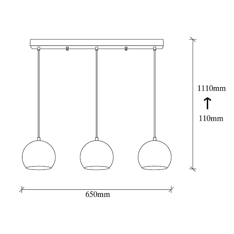 Lampa wisząca Kiento x3 w kształcie kuli średnica 15 cm platynowa  - zdjęcie 14