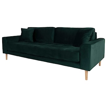 Sofa trzyosobowa Dagmarri 210 cm zielony welur