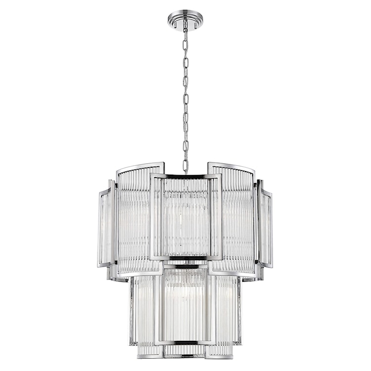 Żyrandol Bielmonte srebrny średnica 56 cm 