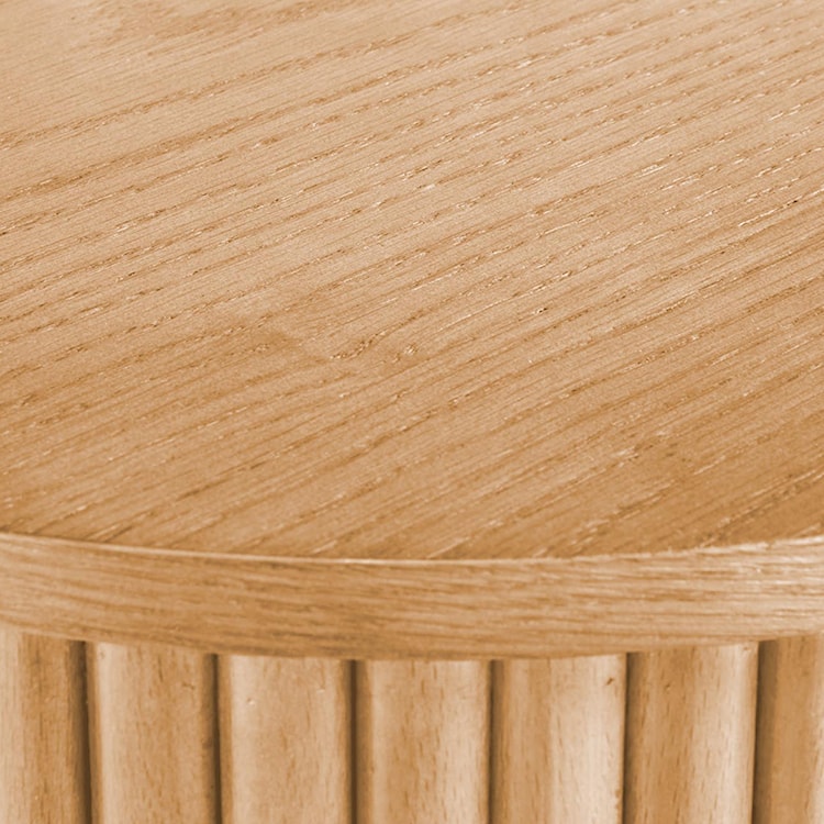 Stolik kawowy Rastinver średnica 40 cm naturalny  - zdjęcie 7
