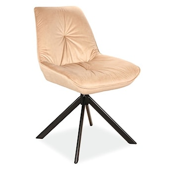 Krzesło tapicerowane Flasson beżowy velvet