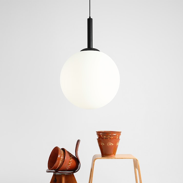 Lampa wisząca Mauric x3 średnica 50 cm czarna  - zdjęcie 2