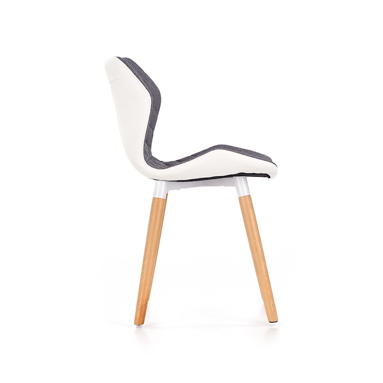 Krzesło tapicerowane Nustar szare  - zdjęcie 2