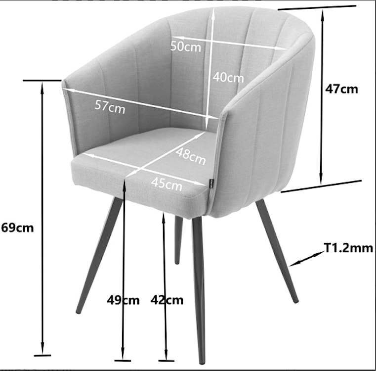 Krzesło tapicerowane obrotowe w tkaninie hydrofobowej Spinosa musztardowe  - zdjęcie 8