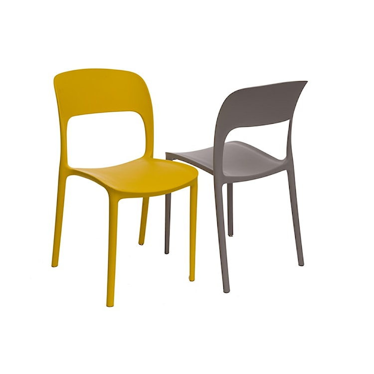 Krzesło Ferjes żółte  - zdjęcie 3