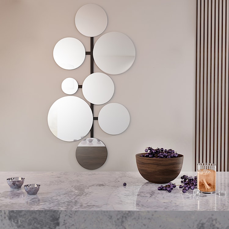 Lustro ścienne Molecua 110x60 cm czarne  - zdjęcie 4