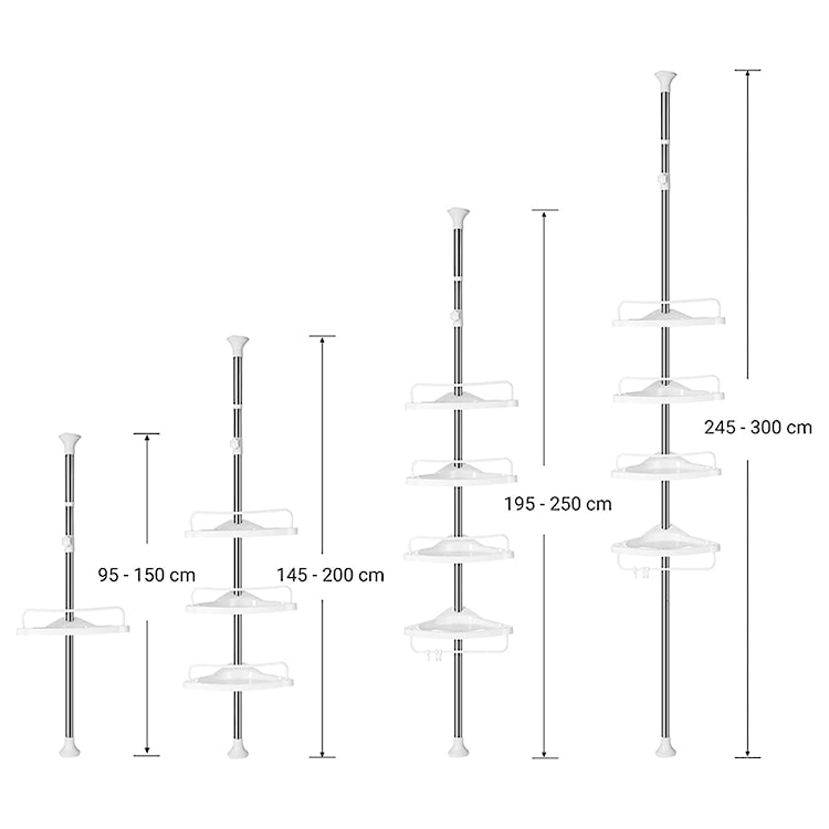 Półka prysznicowa Valat narożna biała  - zdjęcie 6
