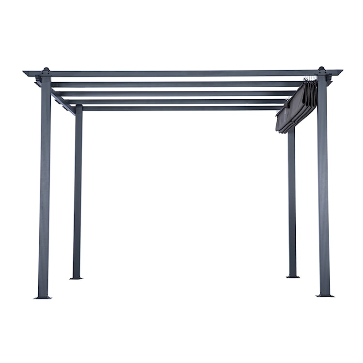 Pergola ogrodowa Sherloo 3x3 m aluminiowa szara  - zdjęcie 20