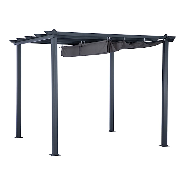 Pergola ogrodowa Sherloo 3x3 m szara  - zdjęcie 5