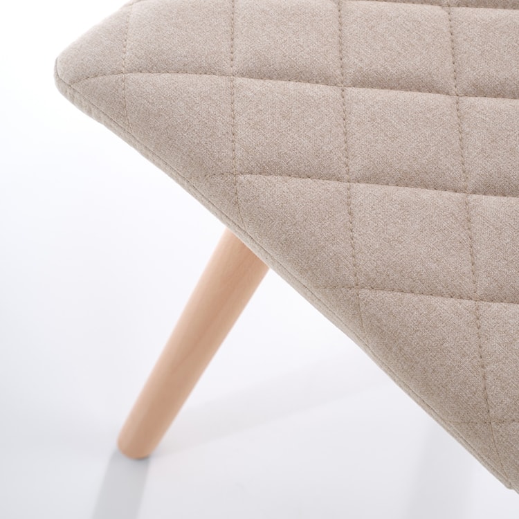 Krzesło tapicerowane Jaruge beżowe  - zdjęcie 6