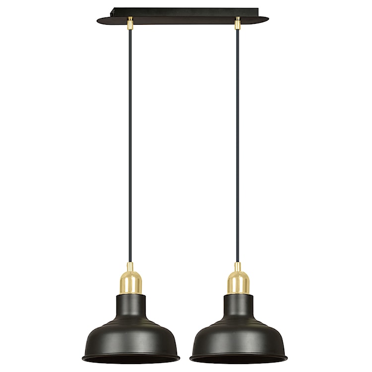 Lampa wisząca Ibere x2 42 cm czarna 