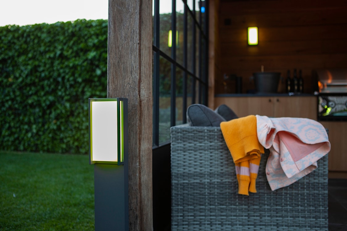 Lampa ogrodowa Qubo LED antracytowa  - zdjęcie 3