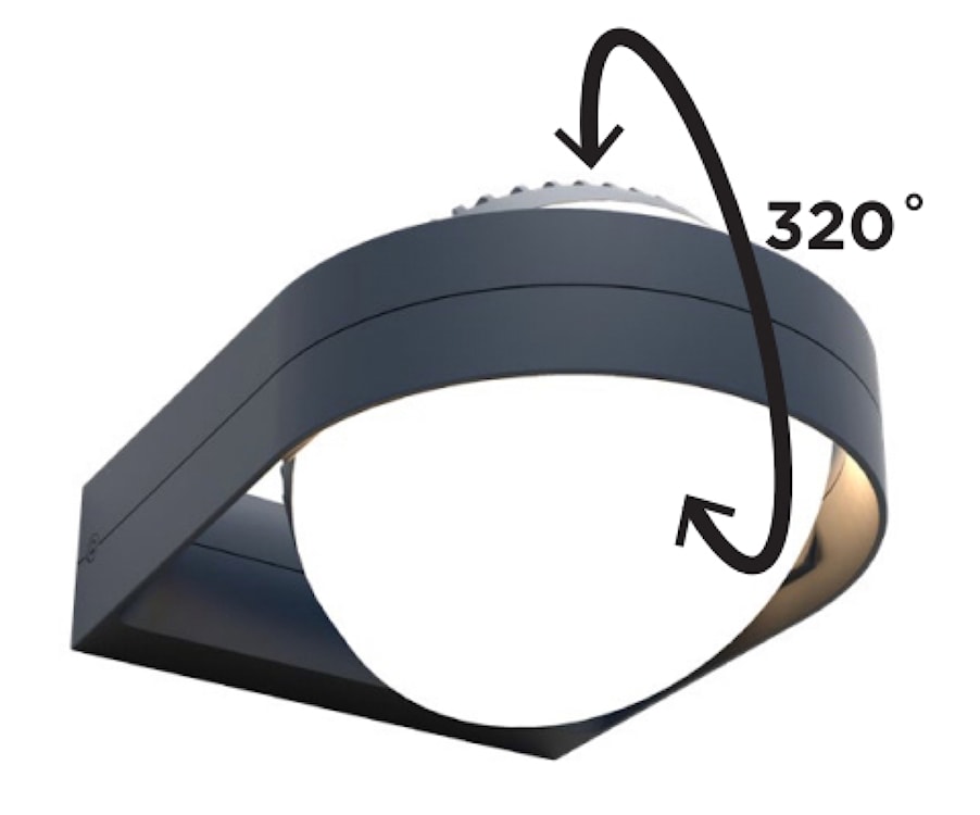 Lampa ogrodowa Fele LED antracytowa  - zdjęcie 7
