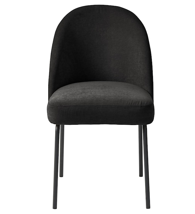 Krzesło tapicerowane Nelicials czarny szenil  - zdjęcie 6