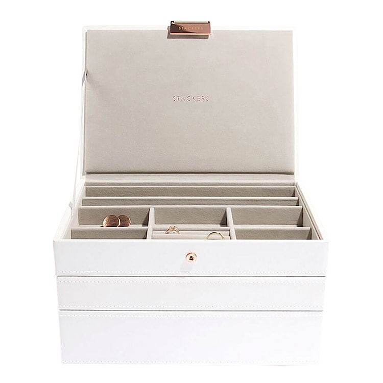 Szkatułka na biżuterię Classic Jewellery Box 18x25 cm biała 