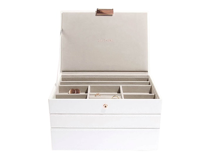 Szkatułka na biżuterię Classic Jewellery Box 18x25 cm biała