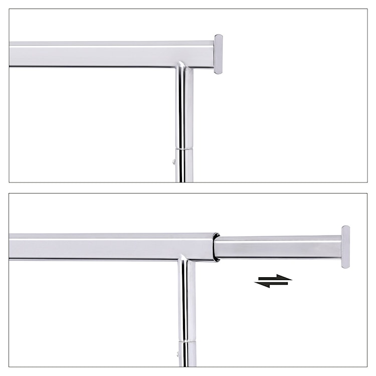 Wieszak mobilny Corle 92-132 cm  - zdjęcie 5