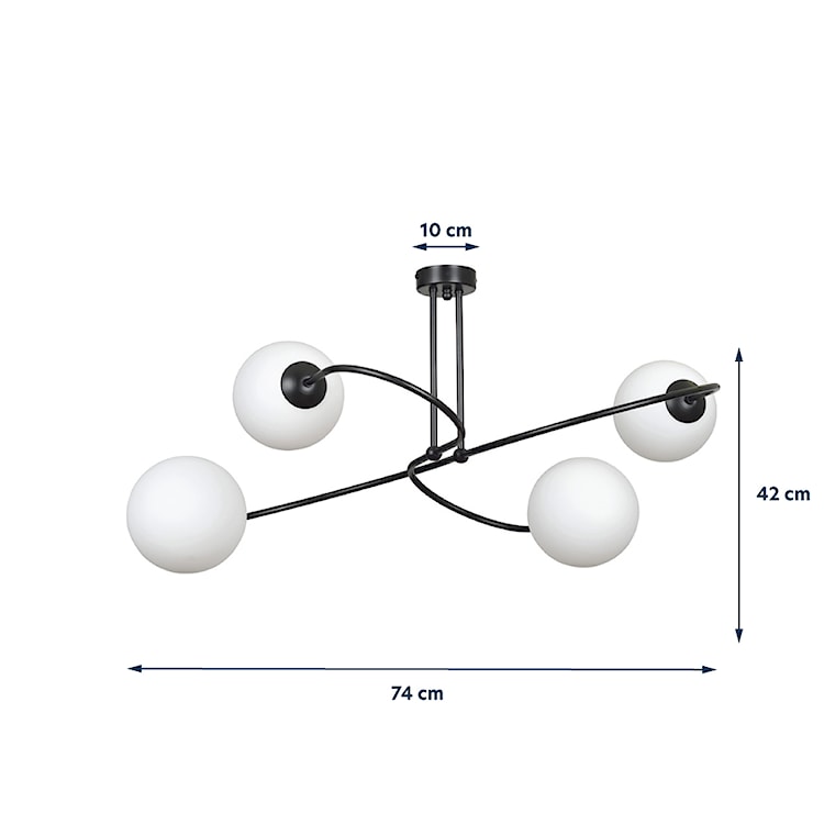 Lampa sufitowa Varazze x4  - zdjęcie 6