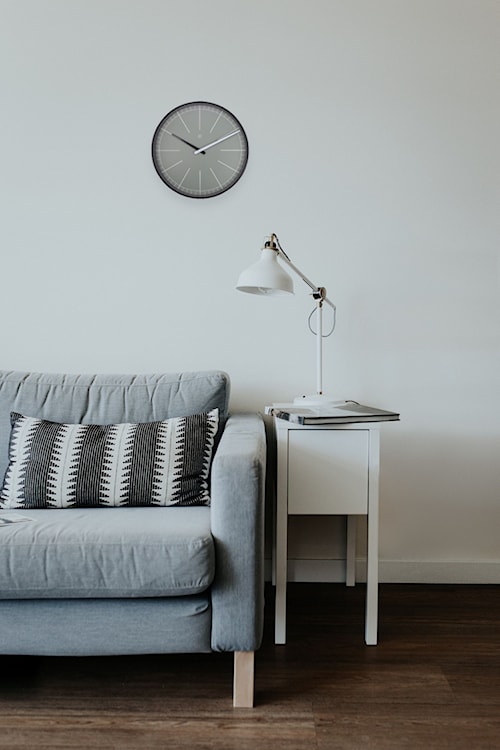 Zegar ścienny Gray 40 cm szary  - zdjęcie 2