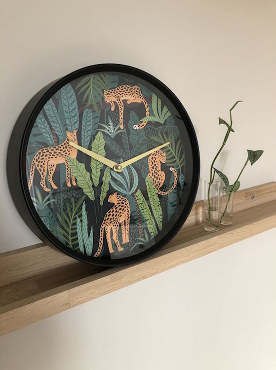 Zegar ścienny Urban Jungle średnica 30 cm kolorowy  - zdjęcie 2