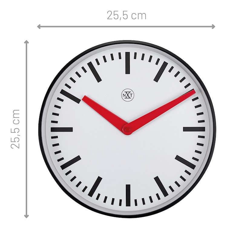Zegar ścienny Newcastle 25 cm biały  - zdjęcie 7